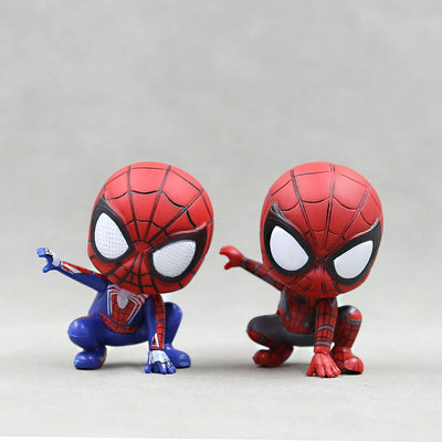 Marvel Avengers Spider Man Cute Action Figure Posture Anime Decoration Collection Figurine Toy Model Ornaments Children Gift