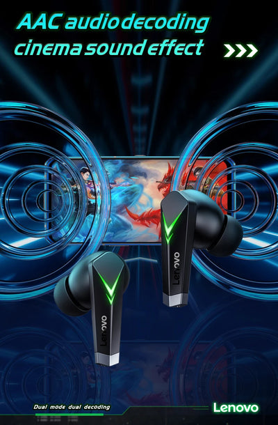 Choice 100% Original Lenovo LP6 TWS Wireless Buletooth Headphone Long Endurance Gaming Earphone HD Call With Mic Music Earbuds