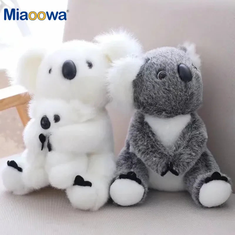 1pc Kawaii Simulation Australia Koala Plush Toy Stuffed Animal Doll Mom Baby Kids Infant Girls Toys Birthday Gift Home Decor