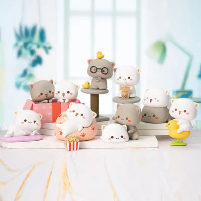 Mitao Cat 2 Season Lucky Cat Cheap Cute Cat Blind Box Toys Blind Bag Cartoon Figure Doll Home Deroc