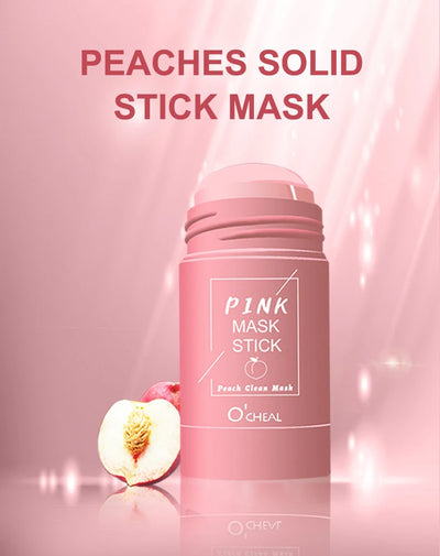 Solid facial mask Stick Green Tea Honey Peach Cleaning Pore Moisturizing Long Charcoal Eggplant Mud Film