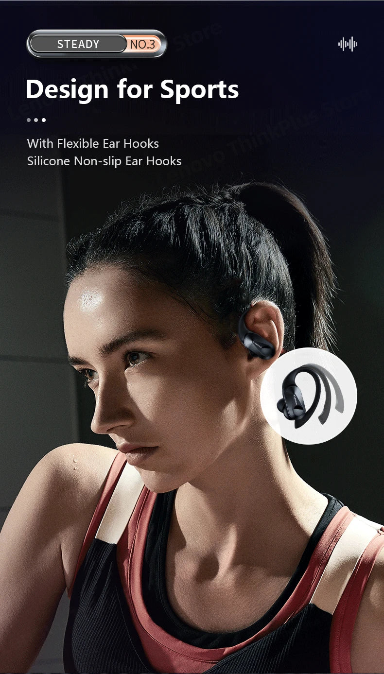 Original Lenovo LP75 2/3/5pcs TWS Bluetooth V5.3 Headphones Wireless LED Digital Display Earphones Low Latency Gaming Headset