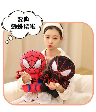 25/35cm Marvel Spiderman Plush Toy Soft Stuffed Cartoon Stuffed Doll Large Plush Boy Cloth Doll Pillow Kid Christmas Gift