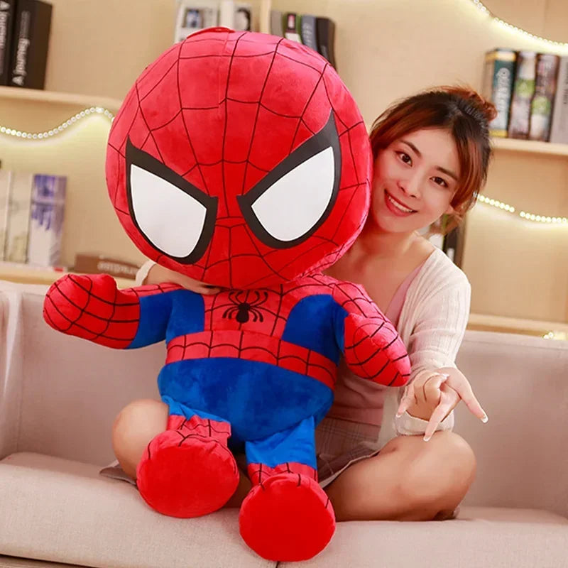 25/35cm Marvel Spiderman Plush Toy Soft Stuffed Cartoon Stuffed Doll Large Plush Boy Cloth Doll Pillow Kid Christmas Gift