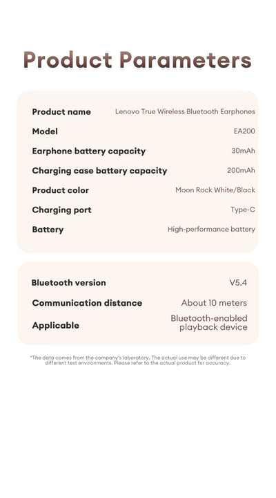 اختيار سماعة لينوفو XT62 EA200 TWS اللاسلكية الأصلية بتقنية البلوتوث V5.4 ستيريو عالية الجودة وسماعات أذن عالية الجودة تعمل على تقليل الضوضاء