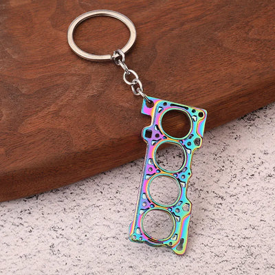 Creative Gear Head Keychain Speed Gearbox Keyring for Car Key Turbo Hub Brake Disc Pendant Shock Absorber Keys New Wholesale