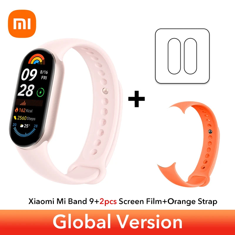 Global Version Xiaomi Smart Band 9 150+ sports modes 1.62'' AMOLED display Colourful metallic frame All-day blood oxygen