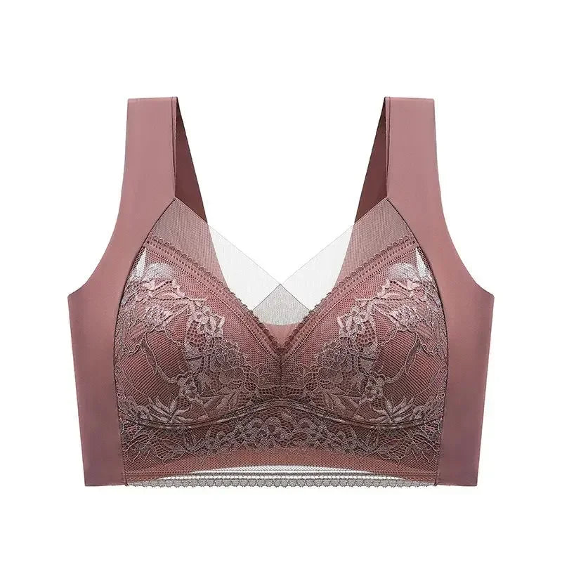 Plus Size Underwear For Women Seamless Push Up Bras Vest Sexy Lace Top Female Wireless Comfortable Braletter Sexy Lingerie