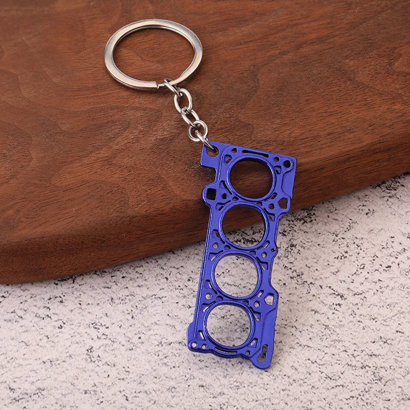 Creative Gear Head Keychain Speed Gearbox Keyring for Car Key Turbo Hub Brake Disc Pendant Shock Absorber Keys New Wholesale