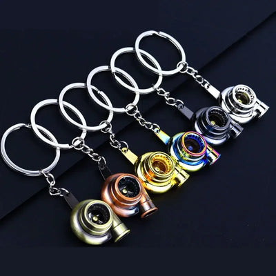 Mini Zinc Alloy Auto Parts Keychains Simulated Speed Gearbox Absorber Motor Piston Pendant Car Keys Holder Keyring Cute Men Gift