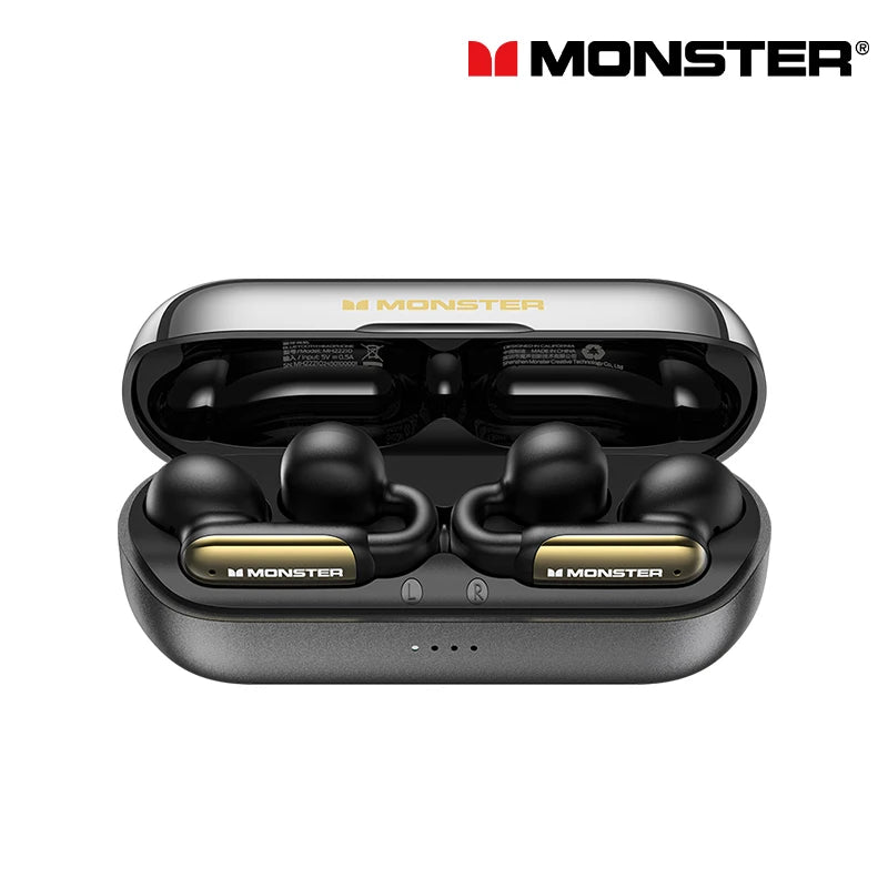 New Monster AC601 Wireless Bluetooth 5.4 Earphones ENC Call Noise Cancelling Gaming Earbuds 36H Long Standby Waterproof Headset