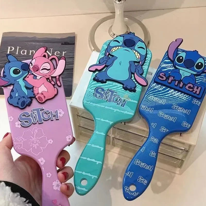 Miniso Disney Animation Lilo & Stitch Comb Series Cartoon Stitch Peripheral Air Cushion Massage Comb Children Girl Student Comb