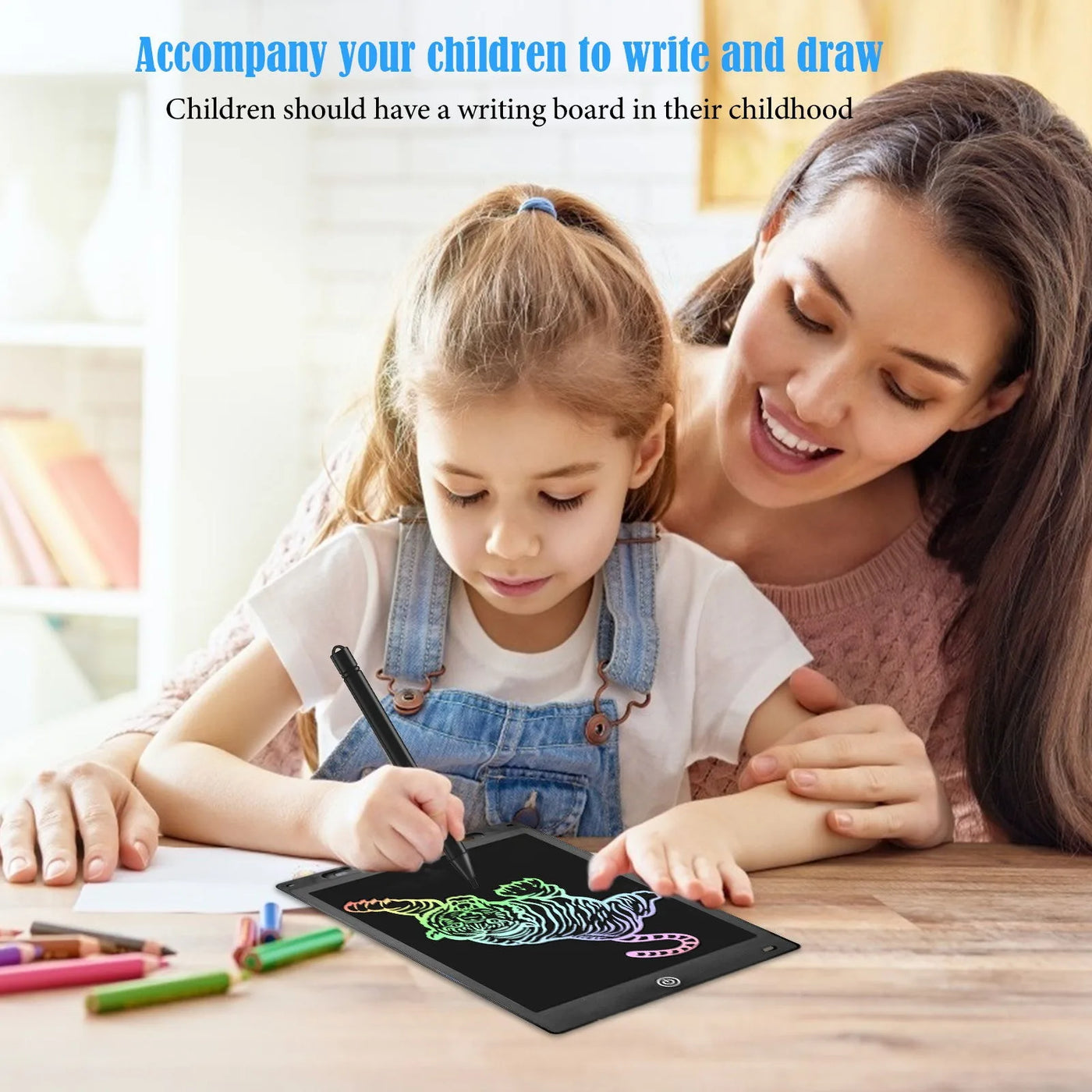 6.5 inch LCD Writing Tablet Drawing Board Montessori Educational Drawing Toys For Kids Students Magic Blackboard Toy Gift