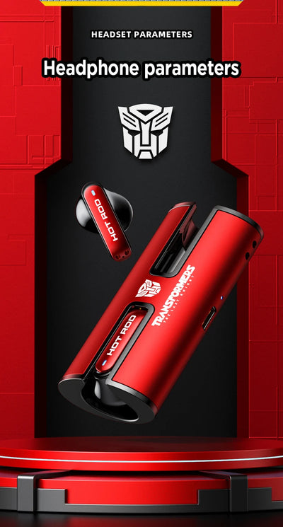 Transformers TF-T02 New TWS Wireless Bluetooth V5.3 Earphones Gaming Music Dual Mode Headset HiFi Sound Low Latency Headphones