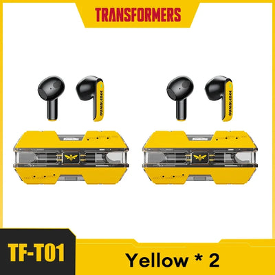 Transformers TF-T01 2/3/5pcs TWS Wireless Bluetooth V5.3 Earphone Low Latency Gaming Headset Music Dual Mode HIFI Stereo Earbuds