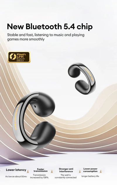 New Monster MQT46 Wireless Bluetooth V5.4 Earphones 25H Long Battery Life Gaming Earbuds Waterproof Denoise Clear Calls Headset