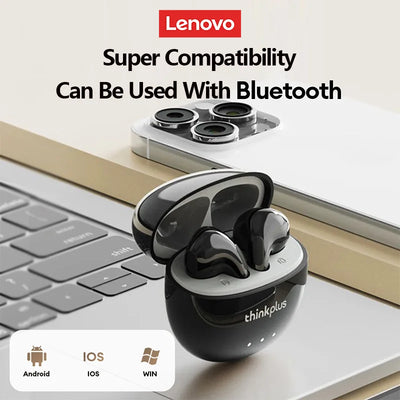 New Original Lenovo LP2 Pro Wireless Bluetooth V5.4 Stereo Earphones Dual Mode Game Earbuds Long Endurance HD Call Sport Headset