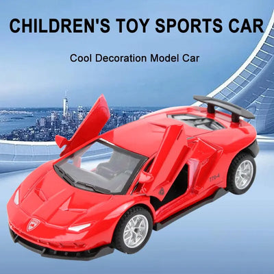 Alloy Sports Car Toy Super Sports Car Sliding Door Retractable Car Structure Model Children Toy Boy Gift