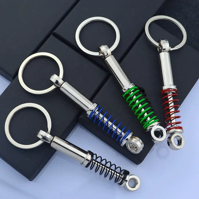 Creative Metal Car Accessories Keychain Zinc Alloy Turbo Gearbox Hub Brake Disc Pendant KeyRing for Men's Dad Birthday Gift