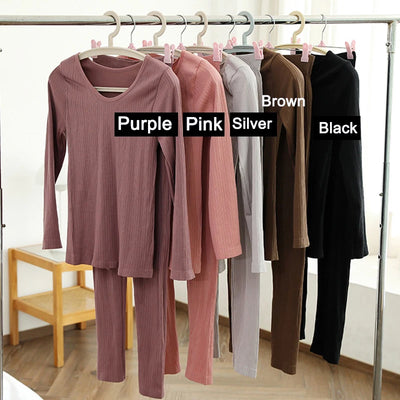 Warm Thermal Underwear Sexy Ladies Intimates Long Johns Women Shaped Sets Female Middle Collar Thermal Shaping Clothes