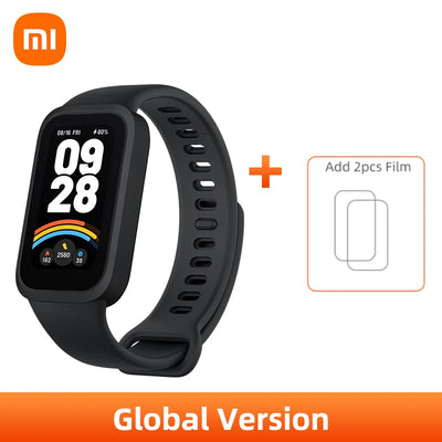 الإصدار العالمي من Xiaomi Smart Band 9 Active شاشة TFT مقاس 1.47 بوصة أكثر من 100 واجهة ساعة عمر بطارية يصل إلى 18 يومًا ومقاومة للماء حتى عمق 5ATM*