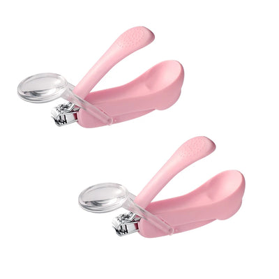 Infant Baby Nail Cutting Clippers Tools Children Kids Magnifier Glass Finger Nail Cutter