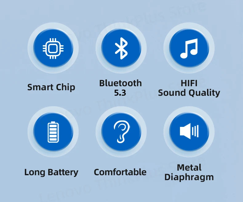 سماعة لينوفو LP5 اللاسلكية الأصلية بتقنية البلوتوث، شحن سريع، قدرة تحمل طويلة، مكالمات عالية الدقة، مع ميكروفون، سماعة رياضية مقاومة للماء