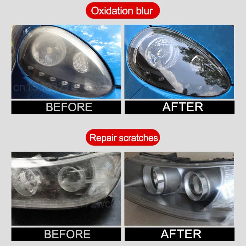 Car Headlamp Turning Lights Taillights Restoration Polishing Kits Headlight Scratch Repair Oxidation Yellowing Polish Remover