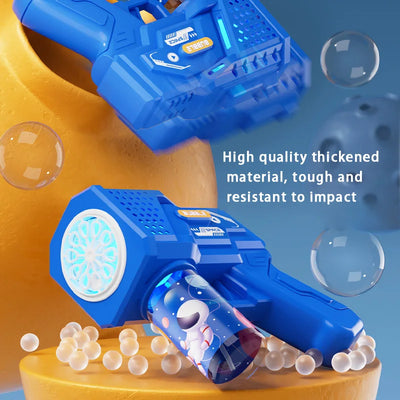 Children's Handheld Automatic Porous Space Bubble Gun Outdoor Entertainment Toy [Without Bubble Water]