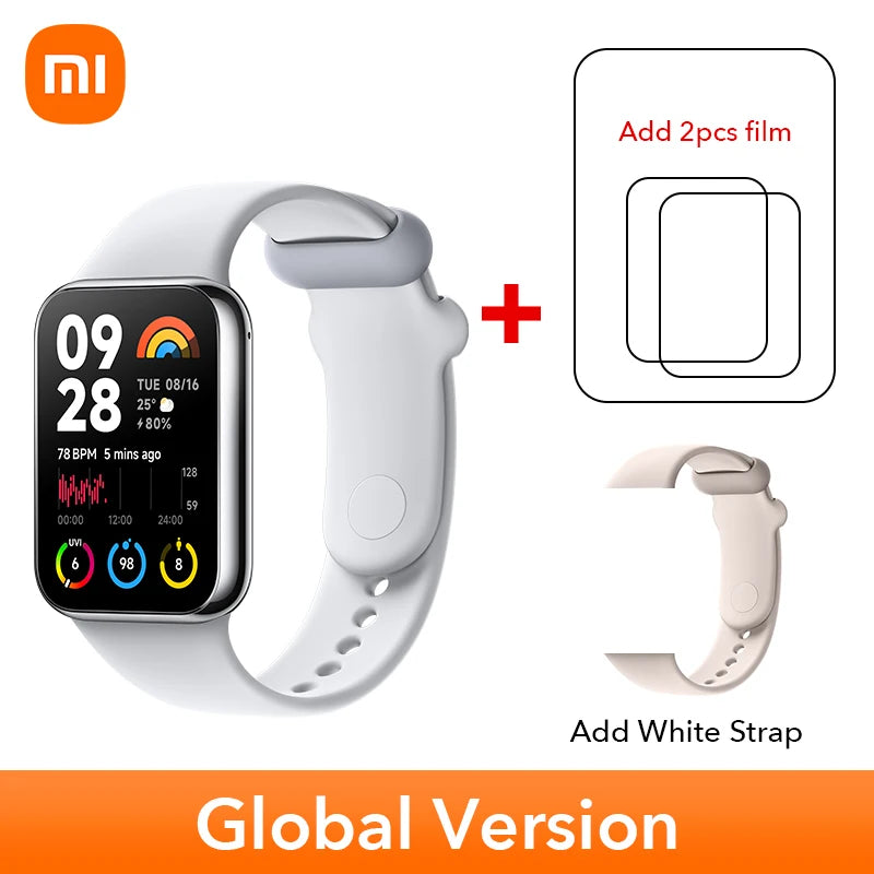 الإصدار العالمي الجديد من سوار Xiaomi Smart Band 8 Pro بشاشة AMOLED مقاس 1.74 بوصة وعمر بطارية يصل إلى 14 يومًا 5ATM مقاوم للماء