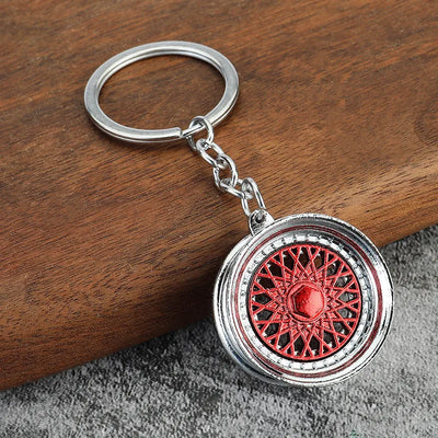 Creative Gear Head Keychain Speed Gearbox Keyring for Car Key Turbo Hub Brake Disc Pendant Shock Absorber Keys New Wholesale