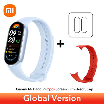 Fast Shipping Global Version Xiaomi Smart Band 9 1.62''AMOLED 150+ sports modes 21-day battery life* sleep SpO₂ monitoring* band