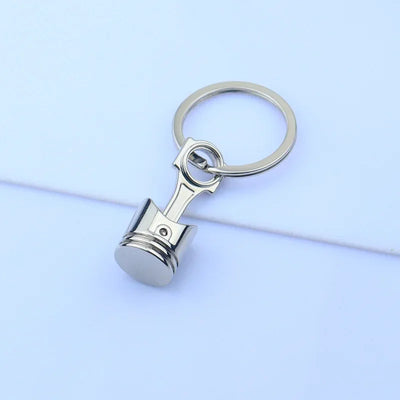 Mini Zinc Alloy Auto Parts Keychains Simulated Speed Gearbox Absorber Motor Piston Pendant Car Keys Holder Keyring Cute Men Gift