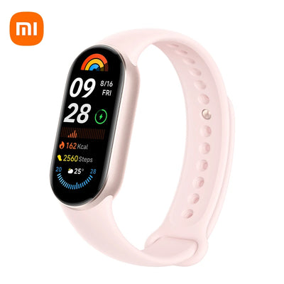 الإصدار العالمي من سوار Xiaomi Smart Band 9 مقاس 1.62 بوصة AMOLED يدعم أكثر من 150 وضعًا رياضيًا وعمر بطارية يصل إلى 21 يومًا ومراقبة النوم SpO2* سوار