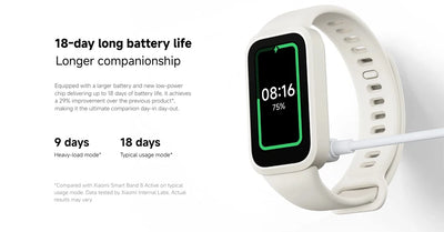 Global version Xiaomi Smart Band 9 Active 1.47'' TFT display 100+ watch faces Up to 18-day battery life, 5ATM water resistance*