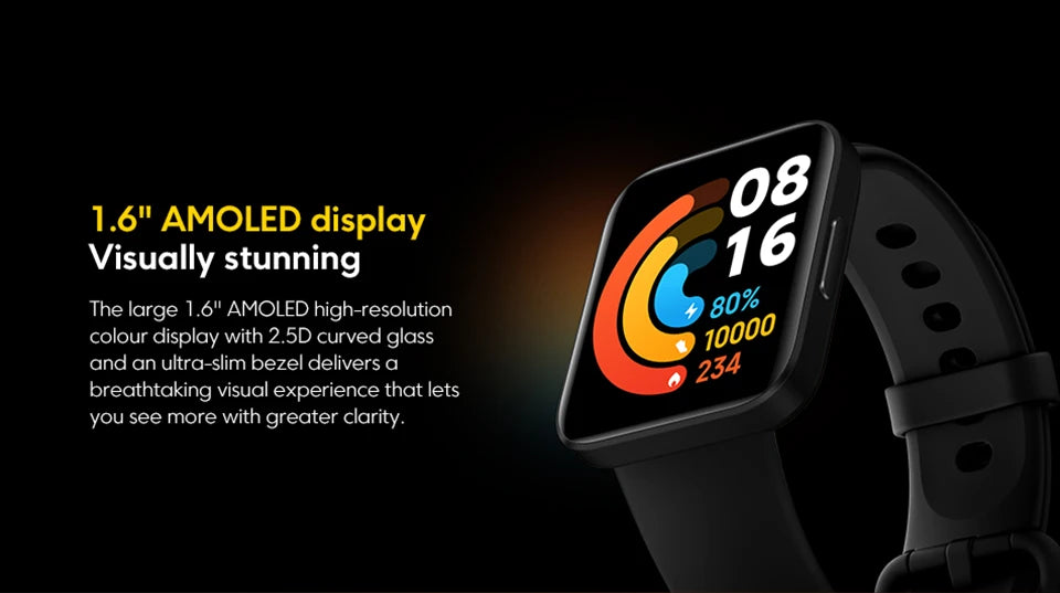 Global Version POCO Watch 1.6'' AMOLED Display 14 Days Battery GPS Always-on Watch Face Blood Oxygen Smartwatch