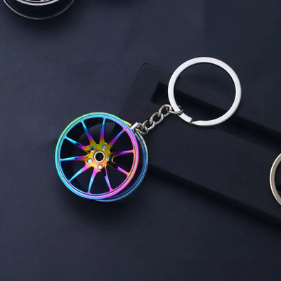 Creative Gear Head Keychain Speed Gearbox Keyring for Car Key Turbo Hub Brake Disc Pendant Shock Absorber Keys New Wholesale