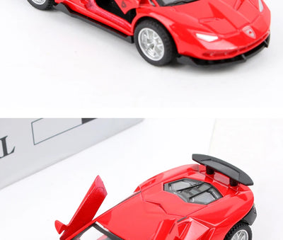 Alloy Sports Car Toy Super Sports Car Sliding Door Retractable Car Structure Model Children Toy Boy Gift