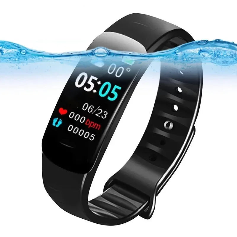 C1Plus Smart Watch Men Women Bluetooth Step Counting Sports Bracelet Fitness Tracker Heart Rate Blood Pressure Sleep