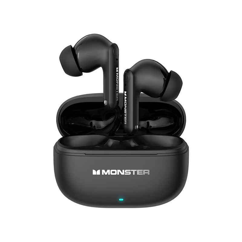 سماعة Monster XKT27 Bluetooth V5.4 ذات وضع الاستعداد الطويل وسماعات أذن HIFI Sound وذكية لتقليل الضوضاء ومكالمات عالية الدقة