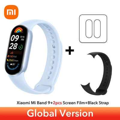 Global Version Xiaomi Smart Band 9 1.62'' AMOLED Supports 150+ sports modes 21-day battery life* sleep SpO₂ monitoring* band