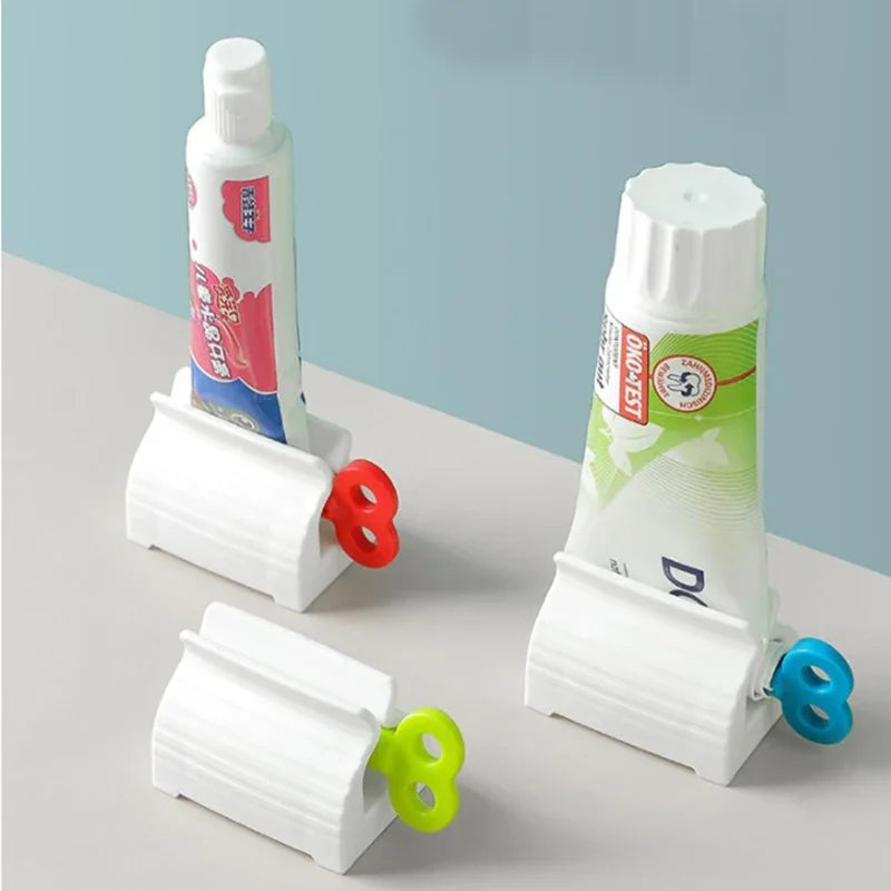 1 roller tube toothpaste squeezer, toothpaste holder, bathroom rotary paste dispenser