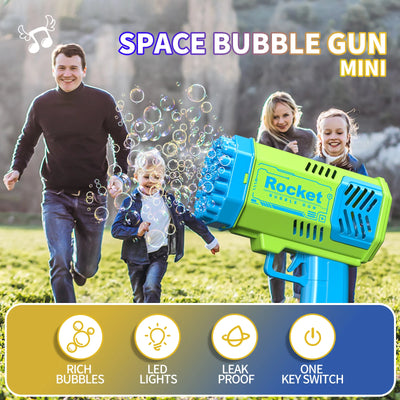 40 Hole Bubble Gun Outdoor Wedding Atmosphere Unisex Birthday Gift (Excluding Bubble Liquid and Battery)