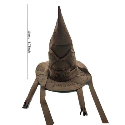 Fashion Movies Witch Wizard Hat Potters Sorting Hat Leather Halloween Party Props Dress Up Hat Men Cosplay Costume Accessories