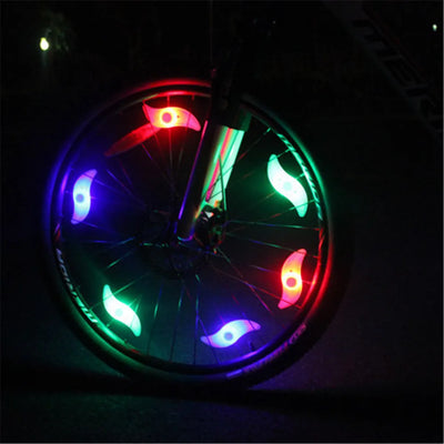 Bike Wheel Spoke Light Tire Lights 3 Mode LED Tyre Tire Flash Lamp Bike Safety Warning Easy to Install MTB Bicycle Accessories