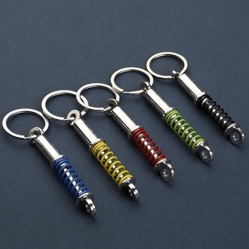 Creative Gear Head Keychain Speed Gearbox Keyring for Car Key Turbo Hub Brake Disc Pendant Shock Absorber Keys New Wholesale