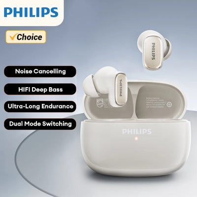 Original Philips TAT2569 Wireless Bluetooth V5.4 Earphones Ultra-Long Standby Runing Sport Headset With Mic Waterproof Earbuds