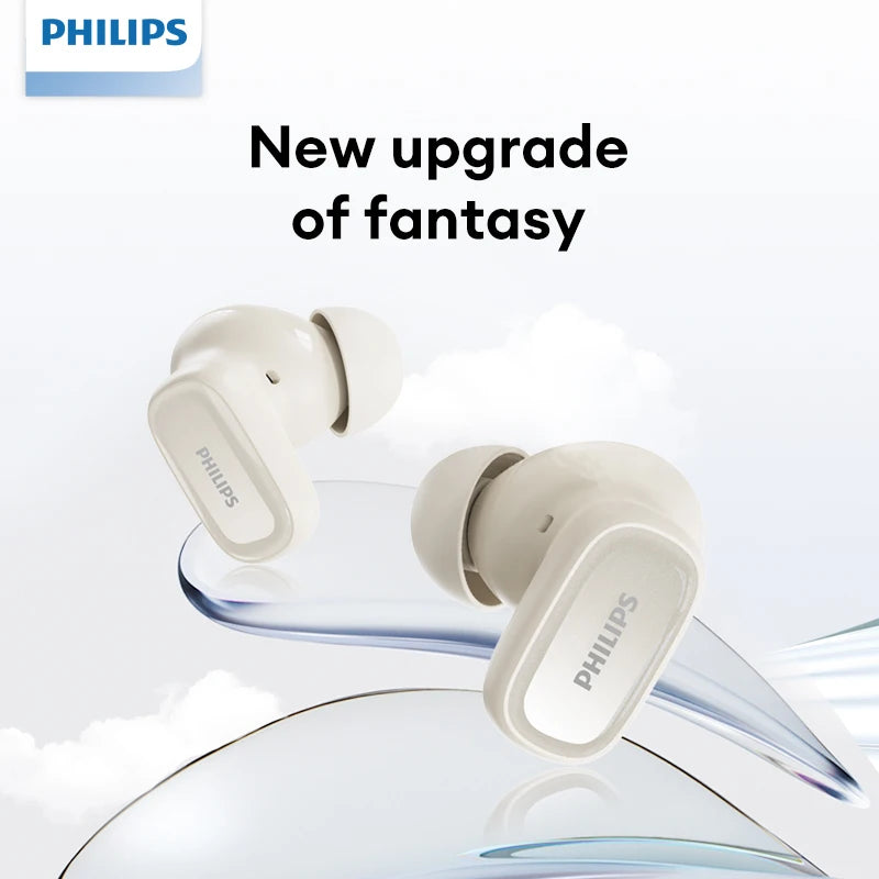 Original Philips TAT2569 Wireless Bluetooth V5.4 Stereo Earphones IPX4 Waterproof Sport Earbuds Low Latency Gaming Headset New