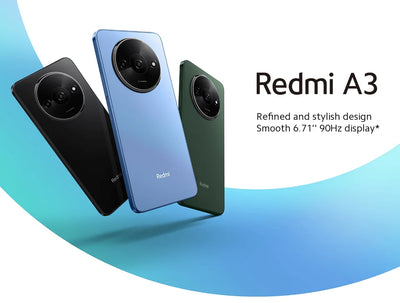 النسخة العالمية من هاتف Xiaomi Redmi A3 الذكي 64GB / 128GB ROM شاشة Dot Drop مقاس 6.71 بوصة MediaTek Helio G36 بطارية 5000mAh كاميرا 8MP