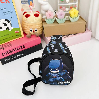 Disney Marvel Children's Chest Bag spider-man Captain America Iron Man Cartoon Shoulder Bag Cute Crossbody Bag Coin purse Gifts